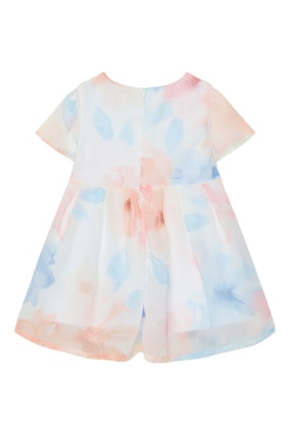 Robe tie and dye et blommer - Blanc et ciel