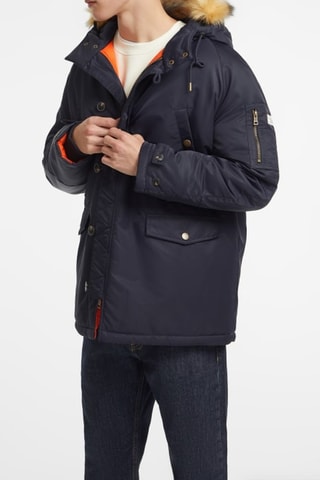 Parka à capuche - Bleu marine