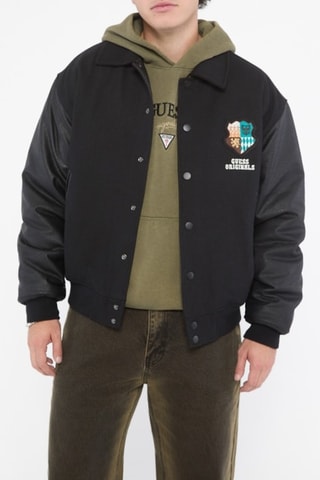 Veste en laine Go Crest - Noir