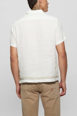 Chemise en lin Island - Blanc