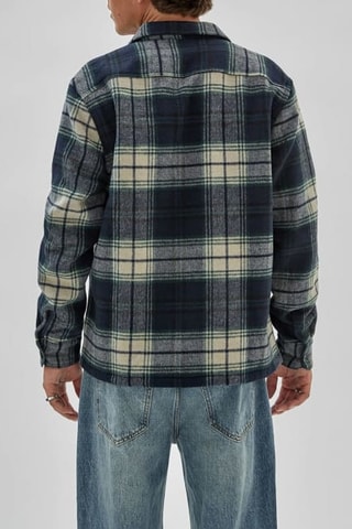 Surchemise en laine - Bleu marine