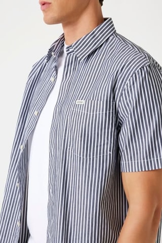 Chemise Collins - Bleu marine et blanc