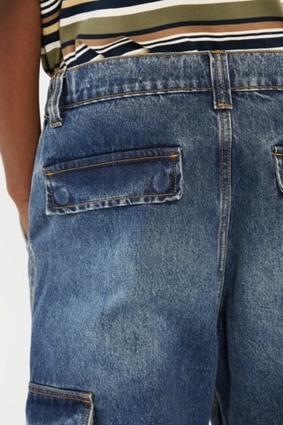 Jean cargo - Bleu foncé