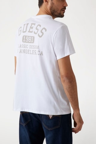 T-shirt Classic Collegiate - Blanc et taupe