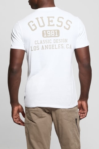 T-shirt Classic Collegiate - Blanc et taupe