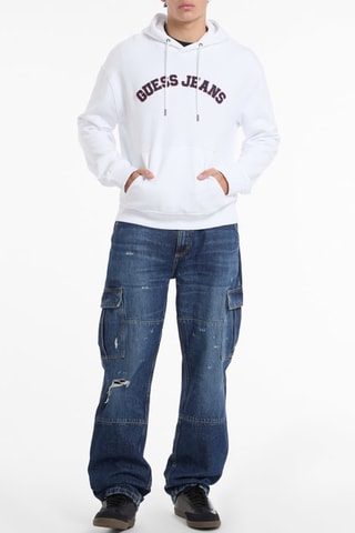 Sweat à capuche Collegiate - Blanc