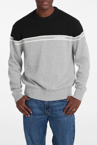 Pull - Gris chiné et noir