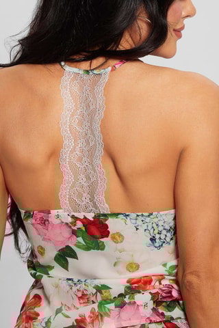 Pyjama Flowers Bouquet - Ecru et vert foncé