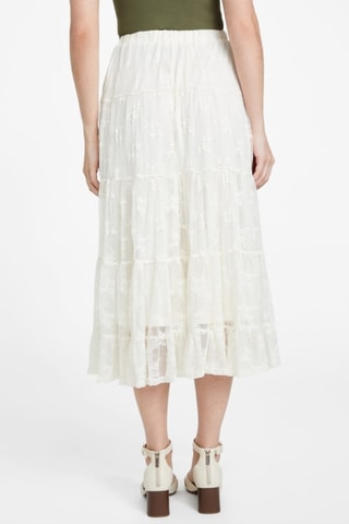 Jupe midi Lucca - Blanc