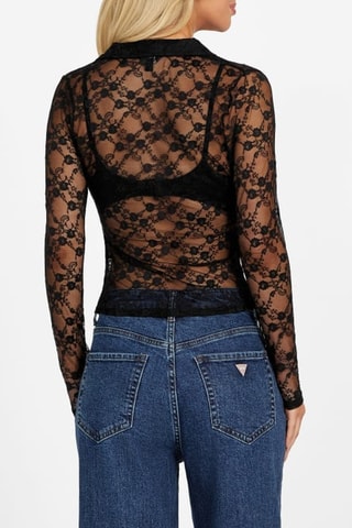 Top en dentelle Merrie - Noir