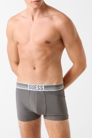 2 boxers Trunk - Noir et gris
