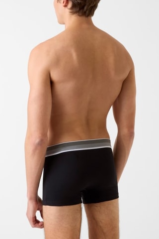 2 boxers Trunk - Noir et gris