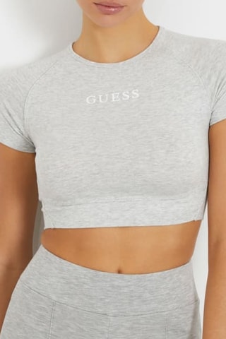 Crop top Aline - Gris clair chiné