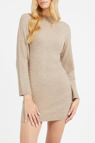 Robe pull Toki - Taupe chiné