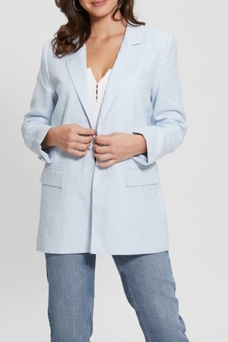 Veste en lin Brooke - Bleu clair