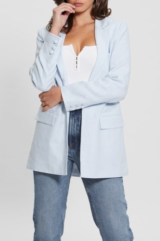 Veste en lin Brooke - Bleu clair