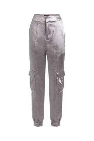 Pantalon cargo taille haute Soundwave - Argenté