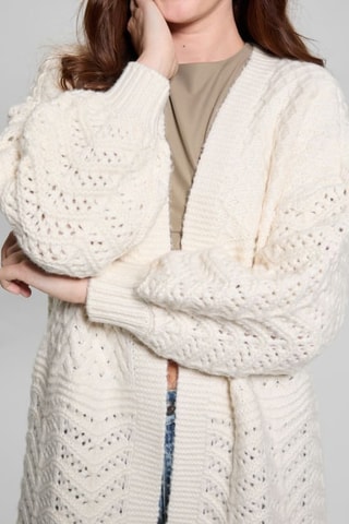 Gilet long Valeria - Ecru