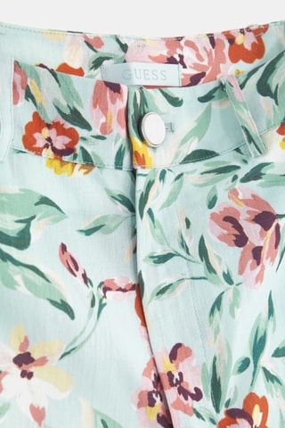 Pantalon wide legs taille haute Adele - Vert clair et rose