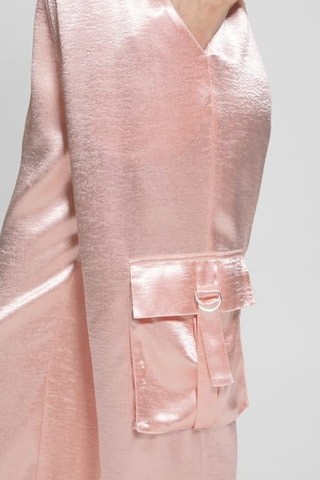 Pantalon cargo taille haute Jamie - Rose