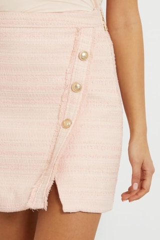 Minijupe en tweed Tosca - Rose