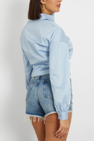 Chemisier noué Dea - Ciel