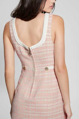 Robe droite en tweed Tosca - Rose