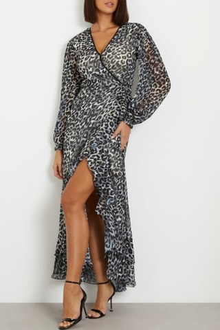 Robe portefeuille Felisia - Gris foncé