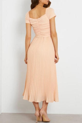 Robe plissée Veronica - Saumon