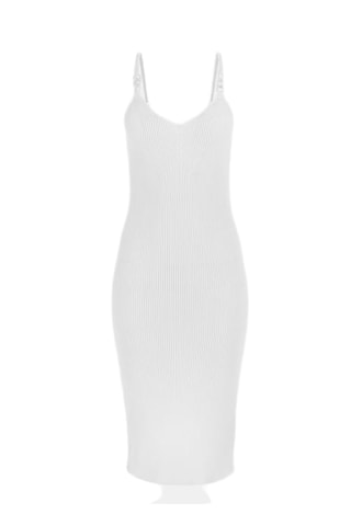 Robe fourreau Gina - Blanc