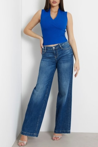 Crop top Delia - Indigo