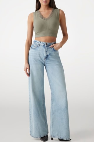 Crop top Raquel - Vert olive