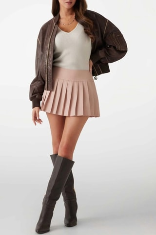 Minijupe plissée Matéa - Rose