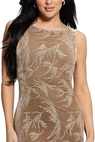 Robe droite Alanna - Marron