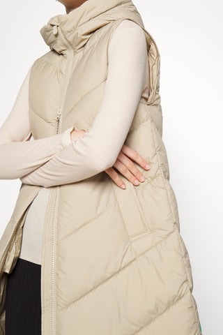 Doudoune sans manches à capuche Noemi - Ecru