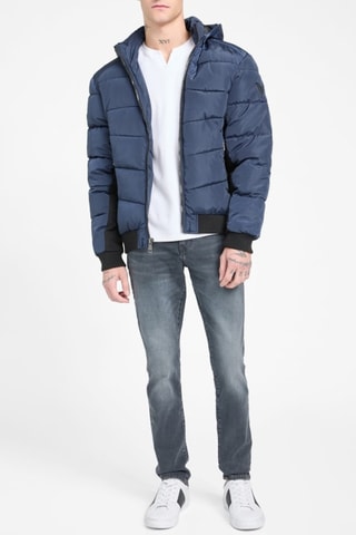 Doudoune à capuche Petrus - Bleu marine