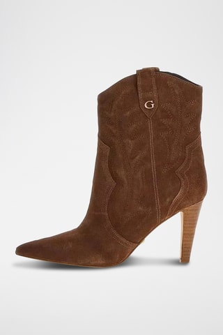 Bottines en nubuck - Marron