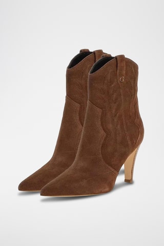 Bottines en nubuck - Marron