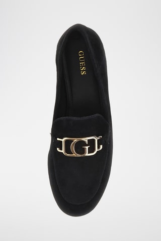 Mocassins en cuir de mouton nubuck Martynas - Noir