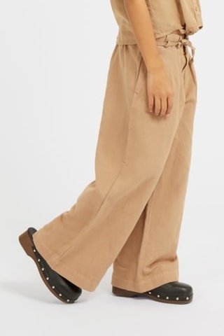 Pantalon en lin Dye - Marron