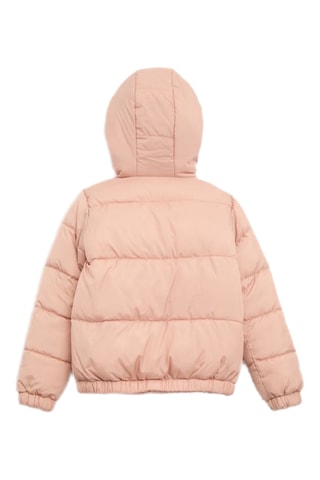 Doudoune réversible à capuche - Rose