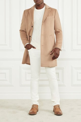 Manteau en laine Camel