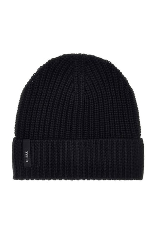 Bonnet en laine - Noir et écru