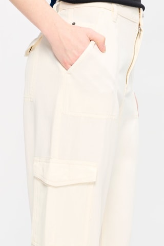 Pantalon cargo Ecru