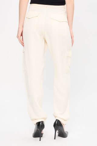 Pantalon cargo Ecru