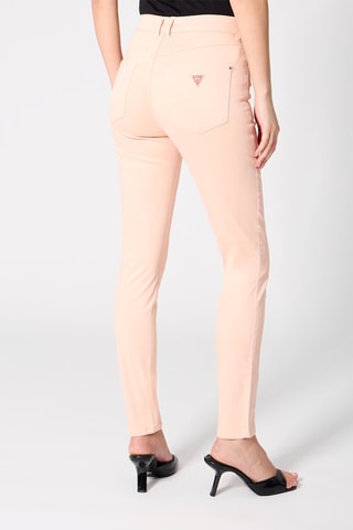 Pantalon skinny taille haute - Rose poudré