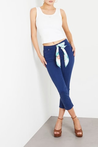 Pantalon skinny 7/8 - Bleu marine