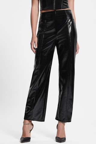 Pantalon droit taille haute - Noir