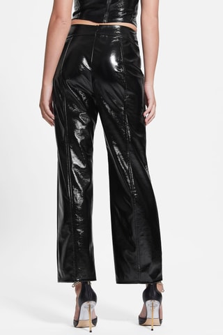Pantalon droit taille haute - Noir