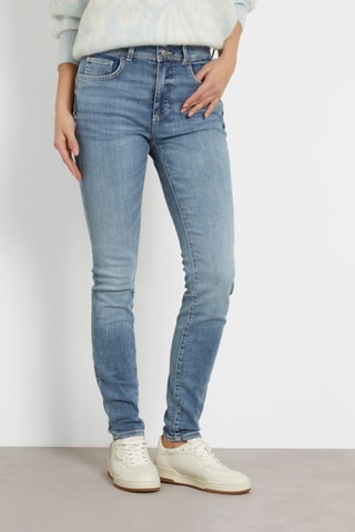 Jean skinny taille haute Shape up - Ciel